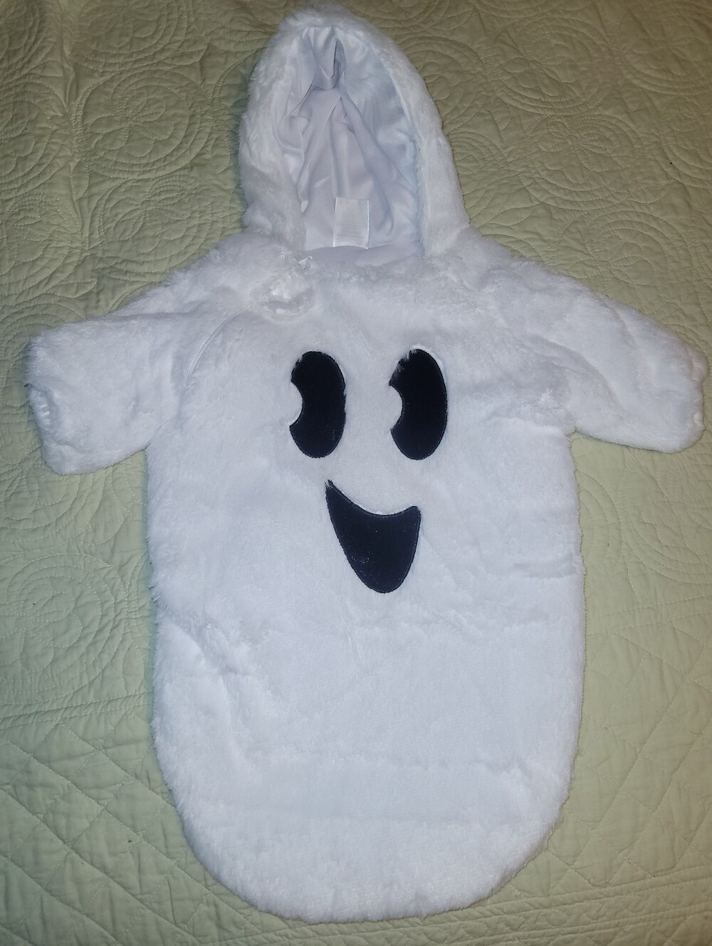 Spirit Halloween Plush White Ghost Hooded Baby Costume